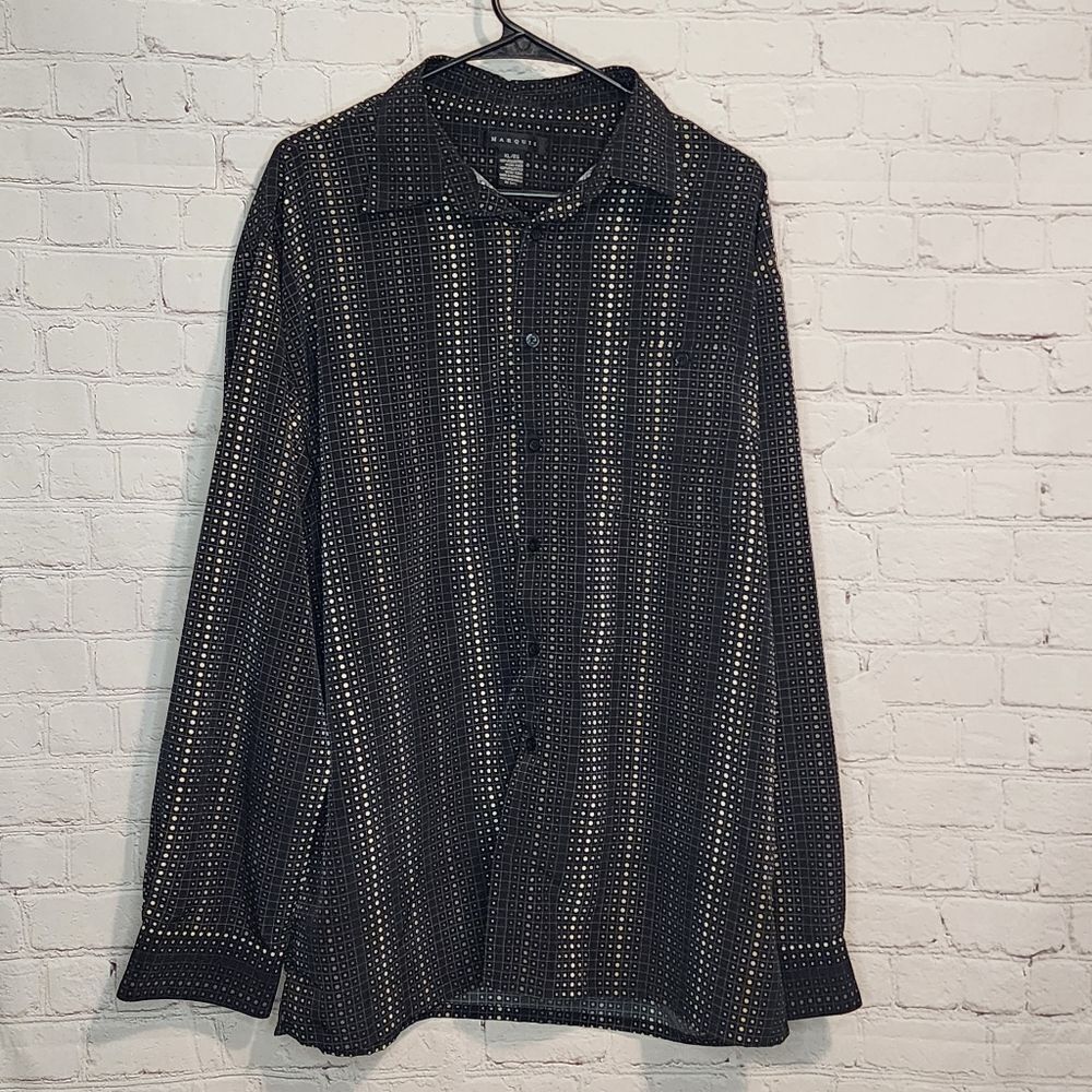 Men's Marquis button down longsleeve shirt, size XL